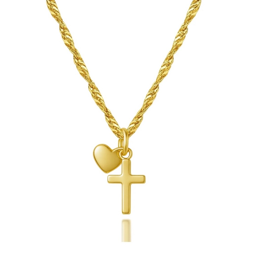 NWT Steadfast Love Necklace in Gold